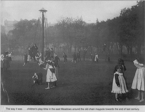 Children's playtime in the east meadows
